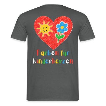 Unisex T-Shirt "Farben für Kinderherzen" (beidseitig bedruckt) Männer T-Shirt