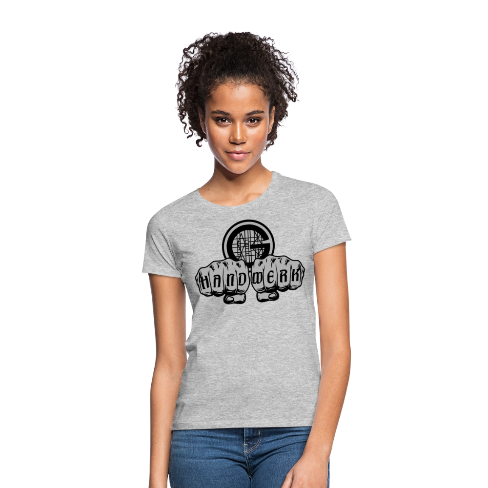 Frauen T-Shirt "Gerüstbauer" - Grau meliert