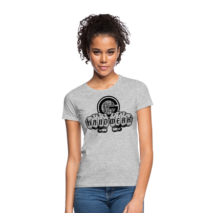 Frauen T-Shirt "Gerüstbauer" - Grau meliert