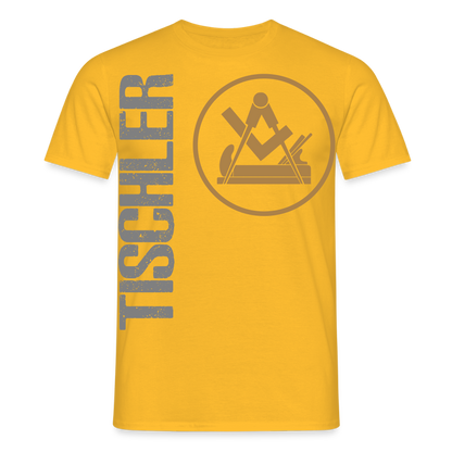 Unisex T-Shirt "Tischler" Gelb Männer T-Shirt
