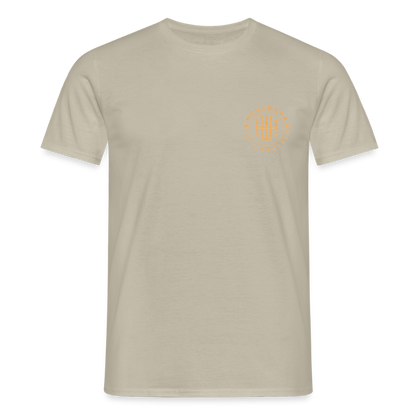 Unisex T-Shirt "Handwerk" (beidseitig bedruckt) Sandbeige Männer T-Shirt
