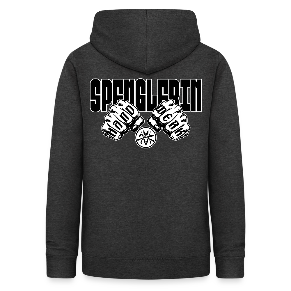 Frauen Hoodie "Spenglerin" (beidseitig beruckt) Anthrazit Frauen Hoodie