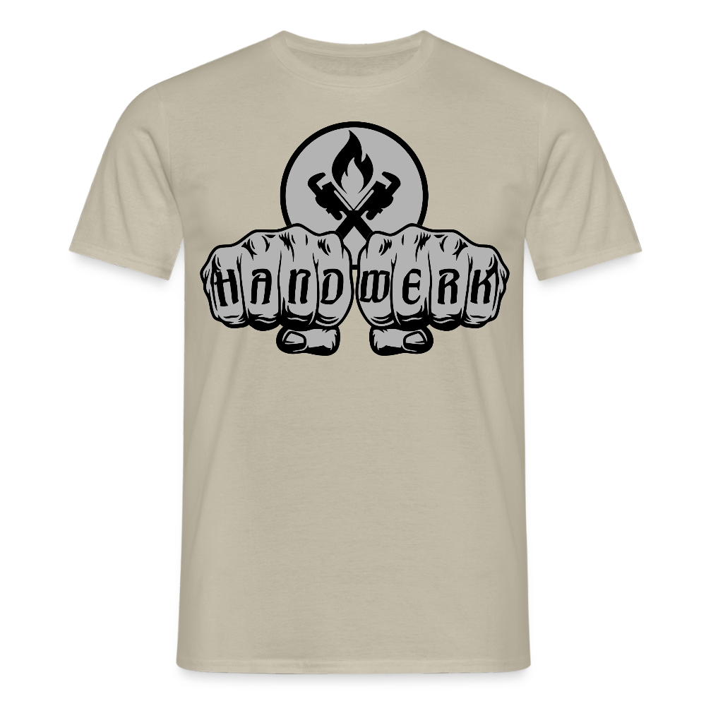 Unisex T-Shirt "Heizungsbauer" - Sandbeige
