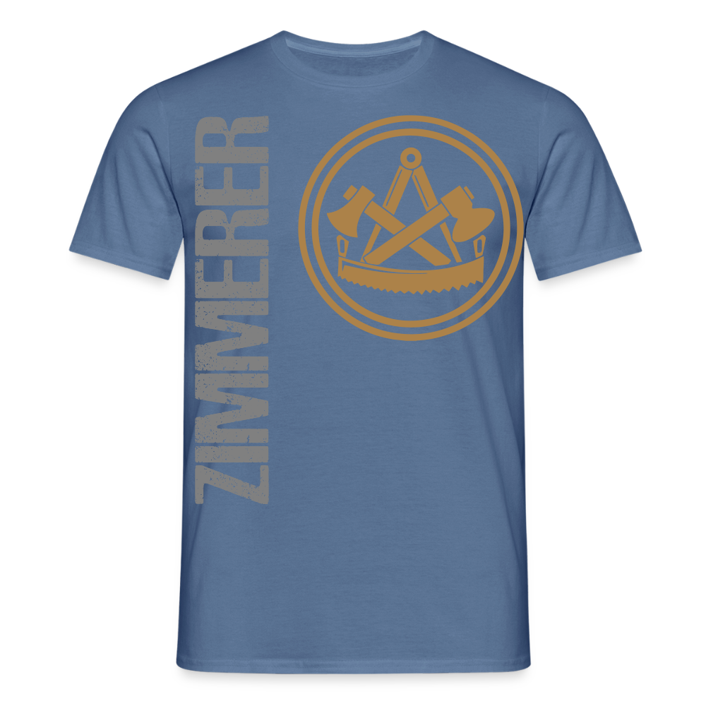 Unisex T-Shirt "Zimmerer" Taubenblau Männer T-Shirt