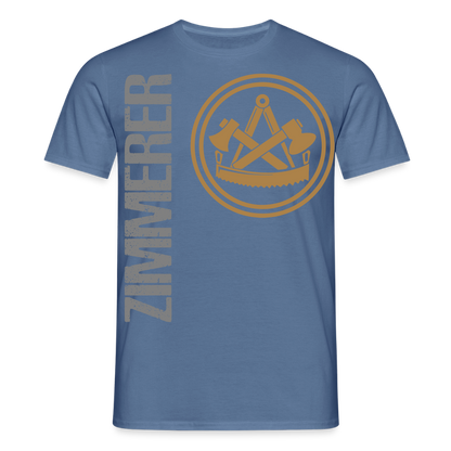 Unisex T-Shirt "Zimmerer" Taubenblau Männer T-Shirt