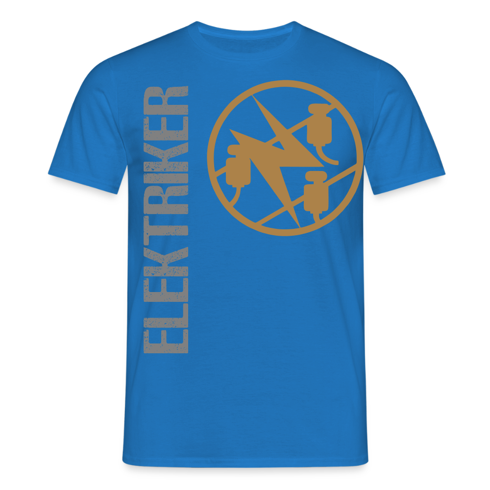 Unisex T-Shirt "Elektriker" Royalblau Männer T-Shirt