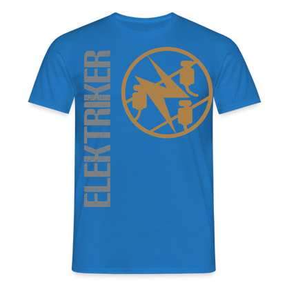 Unisex T-Shirt "Elektriker" Royalblau Männer T-Shirt