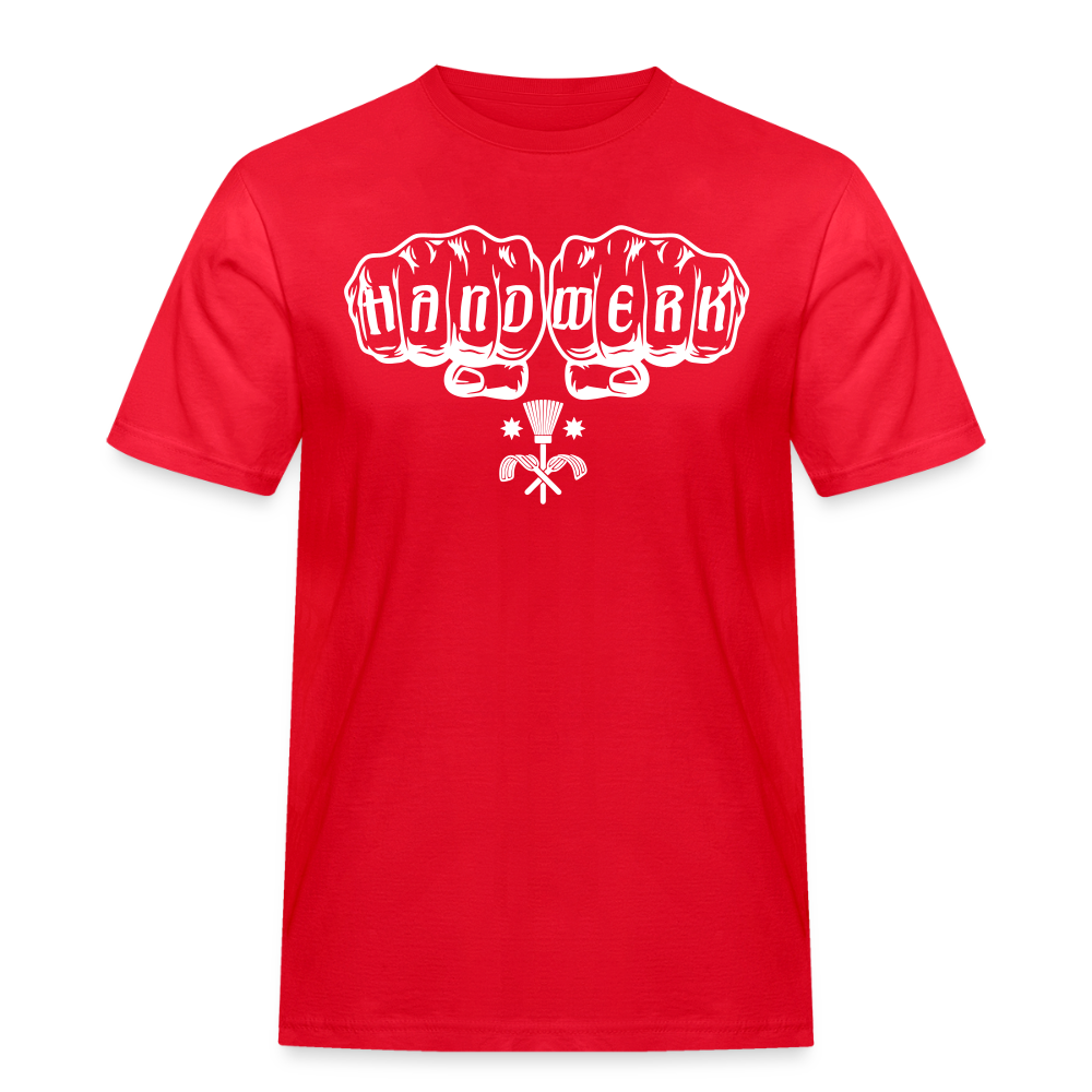 Männer Workwear T-Shirt "Schornsteinfeger" - Rot