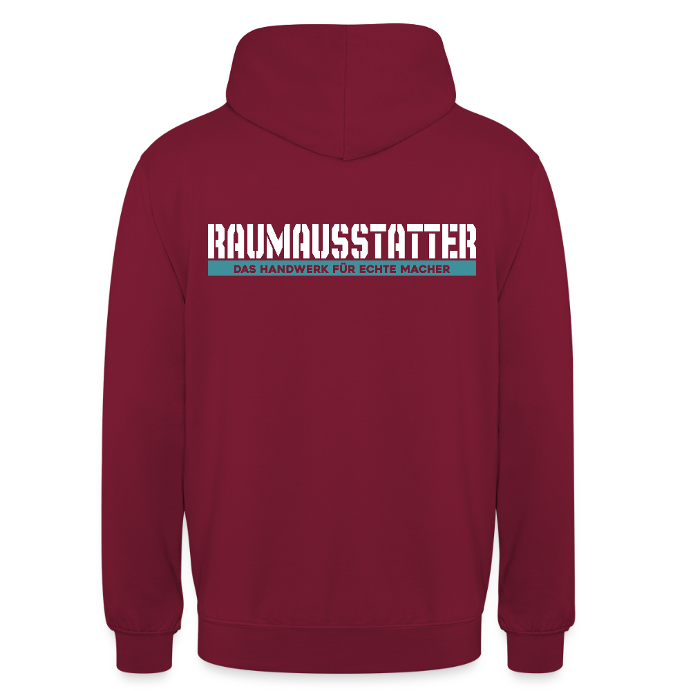 Unisex Hoodie HW-300 | MACHER "Raumausstatter" Bordeaux Unisex Hoodie {{ color }}