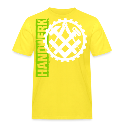Unisex Workwear T-Shirt "Mechaniker" Gelb Männer Workwear T-Shirt