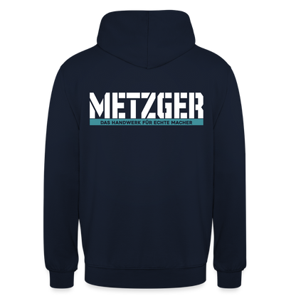 Unisex Hoodie HW-300 | MACHER "Metzger" Navy Unisex Hoodie {{ color }}