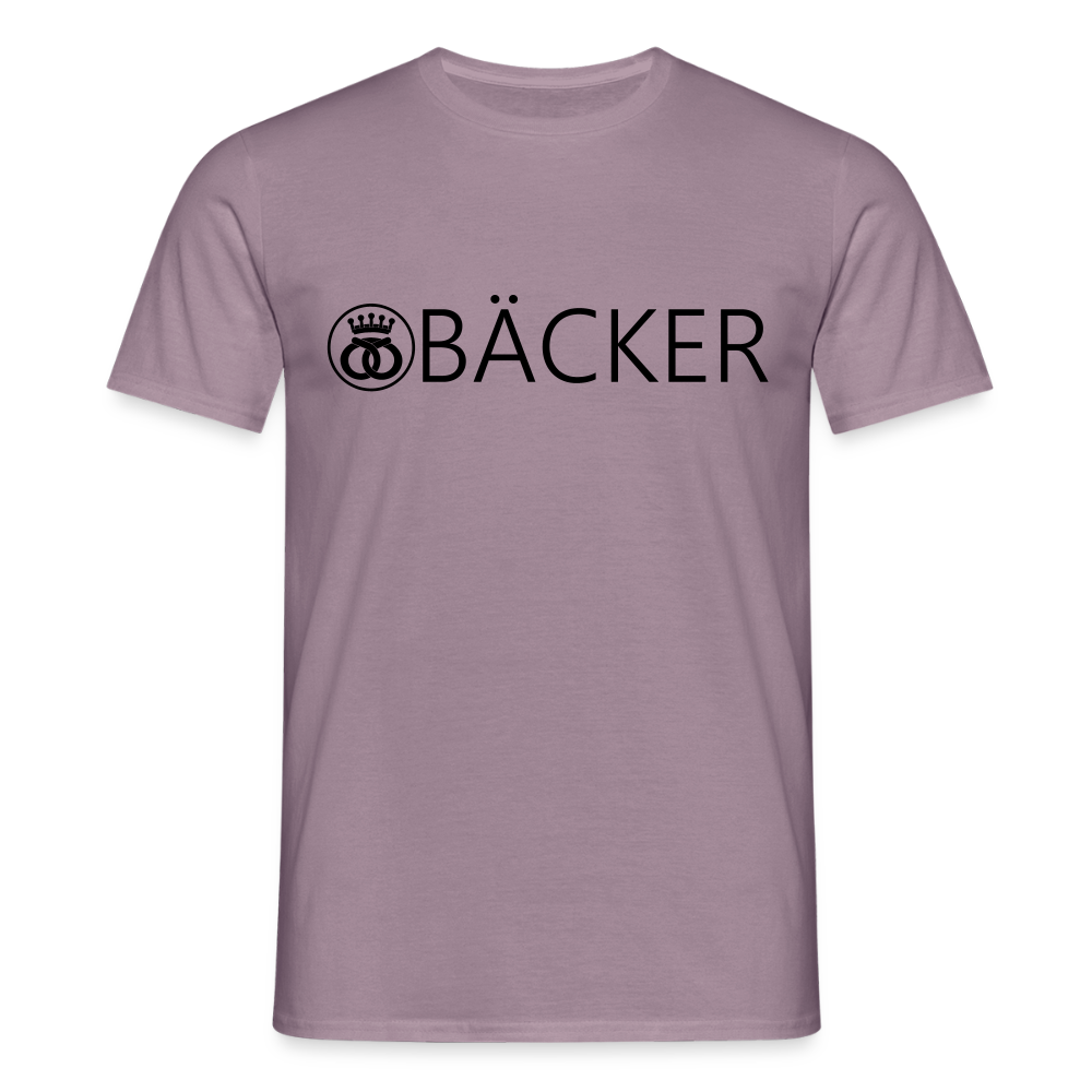 Unisex T-Shirt "Bäcker" Lilagrau Männer T-Shirt