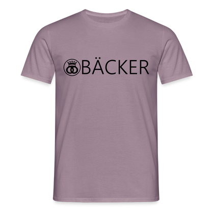 Unisex T-Shirt "Bäcker" Lilagrau Männer T-Shirt