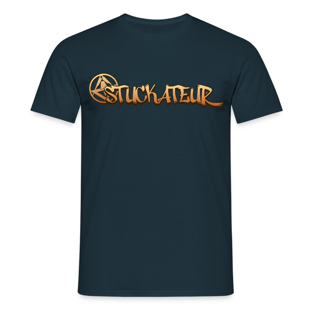 Unisex T-Shirt "Stuckateur" Navy Männer T-Shirt