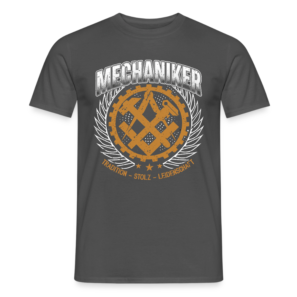 Unisex Mechaniker T-Shirt von Spreadconnect, klassische Männer T-Shirt in traditionellem Design, sichtbare Druckgrafik auf der Vorderseite