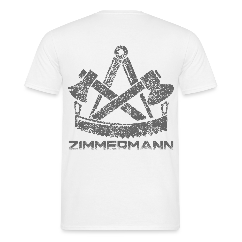 Unisex T-Shirt "Zimmermann" Weiß Männer T-Shirt