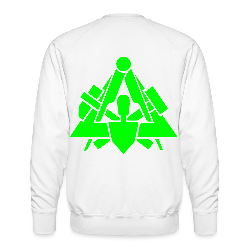 Unisex Premium Pullover "Maurer" neongrün Männer Premium Pullover