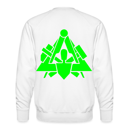 Unisex Premium Pullover "Maurer" neongrün Männer Premium Pullover