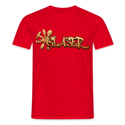 Unisex T-Shirt "Glaser" Rot Männer T-Shirt