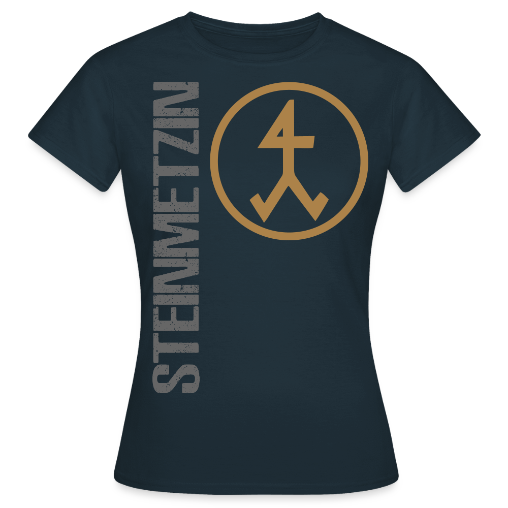 Frauen T-Shirt "Steinmetzin" Navy Frauen T-Shirt