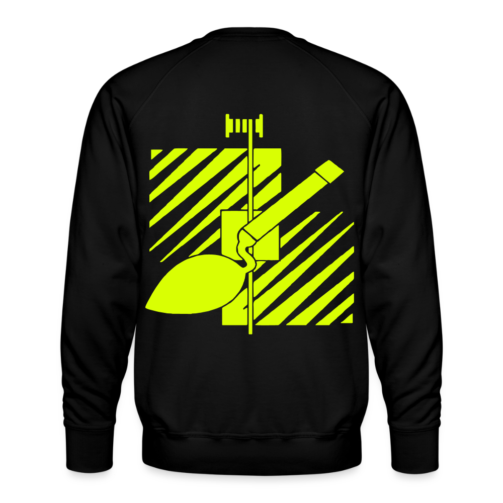 Unisex Premium Pullover "Fliesenleger" neongelb Männer Premium Pullover