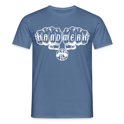Unisex T-Shirt "Strassenbauer" Taubenblau Männer T-Shirt