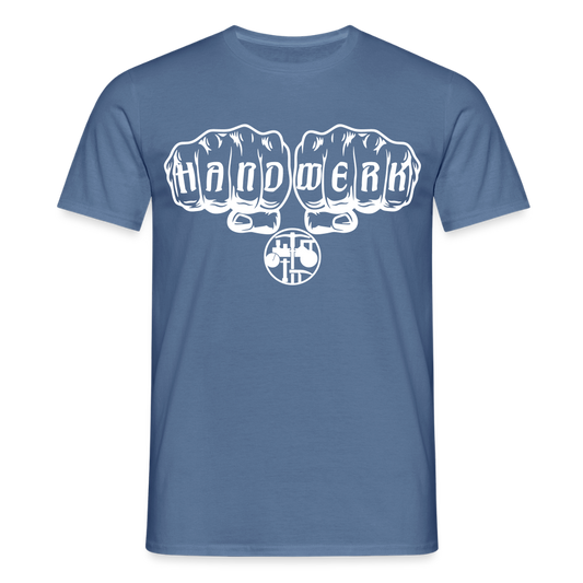 Unisex T-Shirt "Strassenbauer" - Taubenblau 