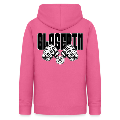 Frauen Hoodie "Glaserin" (beidseitig beruckt) Pink Frauen Hoodie
