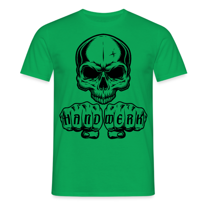 Unisex T-Shirt "Skull-Handwerk" Kelly Green Männer T-Shirt