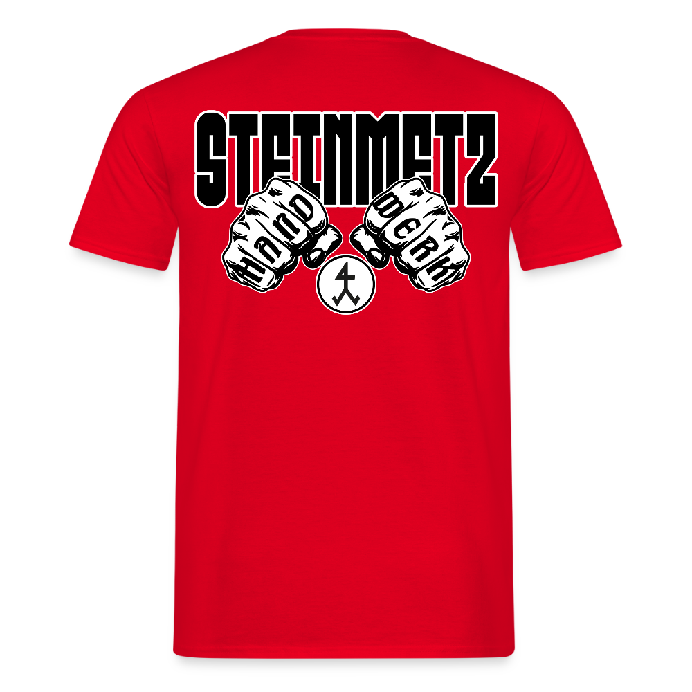 Unisex T-Shirt "Steinmetz" Rot Männer T-Shirt