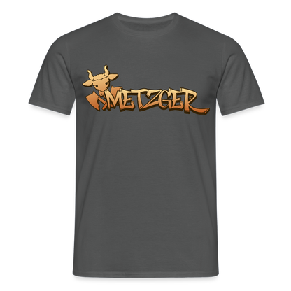 Unisex T-Shirt "Metzger" Anthrazit Männer T-Shirt