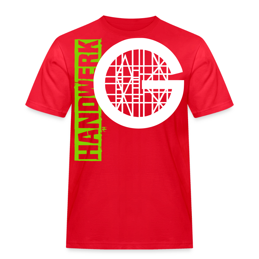 Unisex Workwear T-Shirt "Gerüstbauer" - Rot