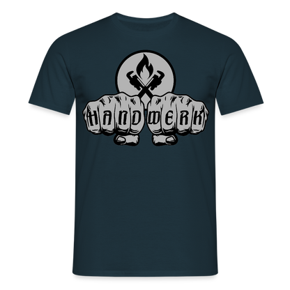 Unisex T-Shirt "Heizungsbauer" Navy Männer T-Shirt