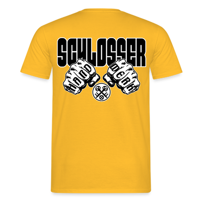 Unisex T-Shirt "Schlosser" Gelb Männer T-Shirt