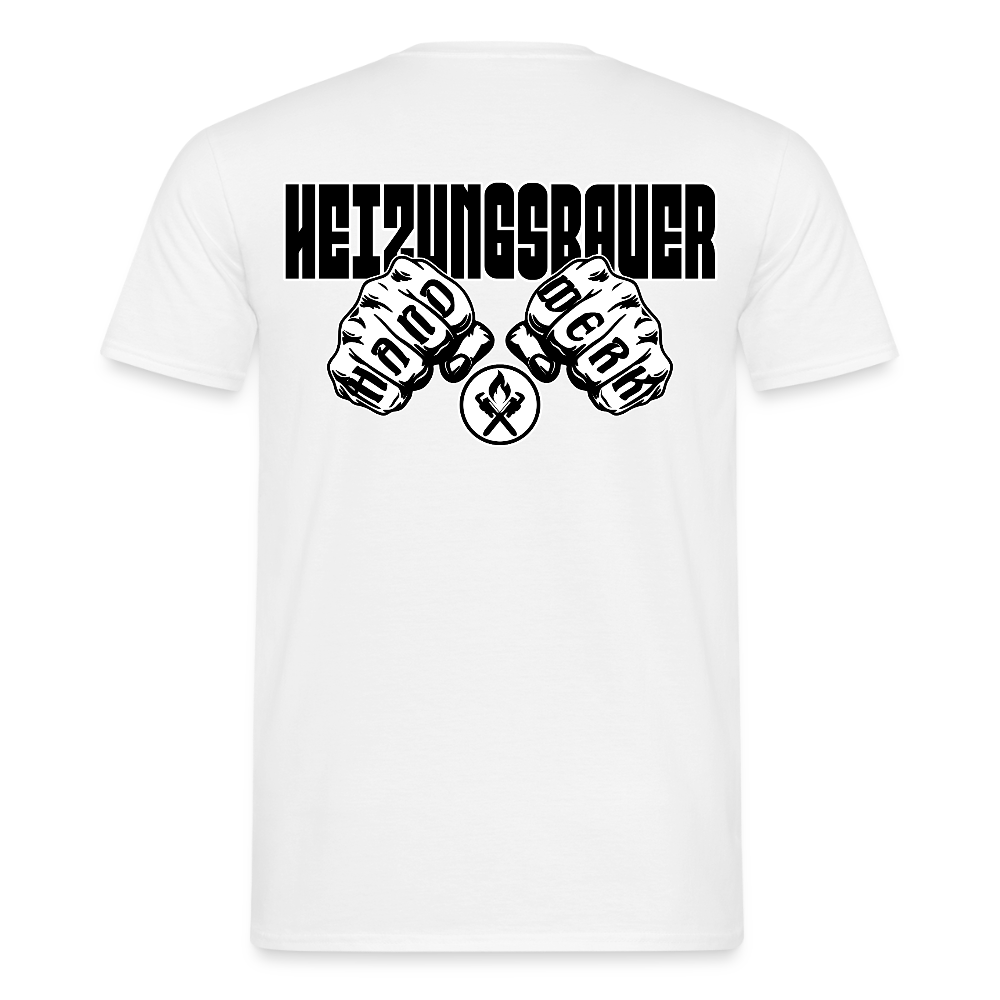Unisex T-Shirt "Heizungsbauer" Weiß Männer T-Shirt