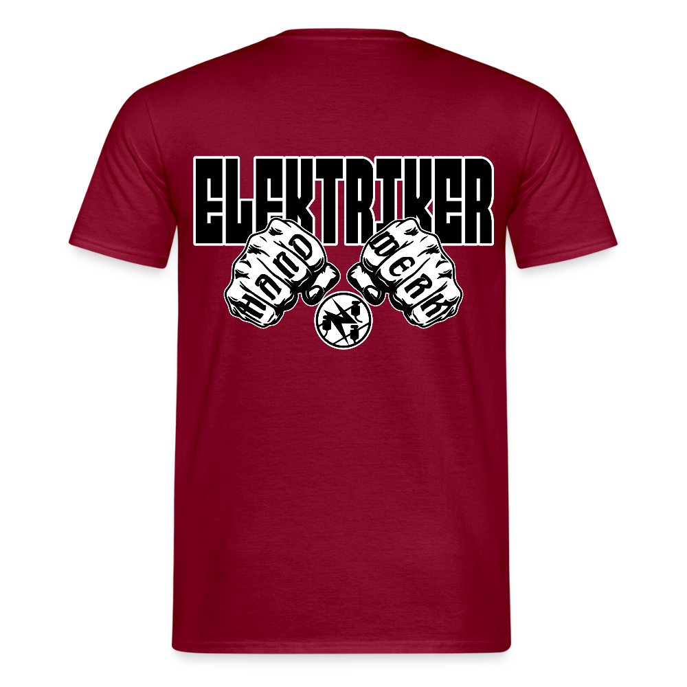 Unisex T-Shirt "Elektriker" Ziegelrot Männer T-Shirt