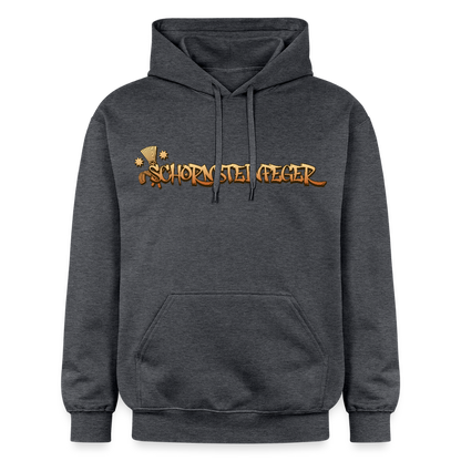 Gildan Unisex Softstyle® "Schornsteinfeger" Dunkelgrau meliert Gildan Unisex Softstyle® Midweight Hoodie