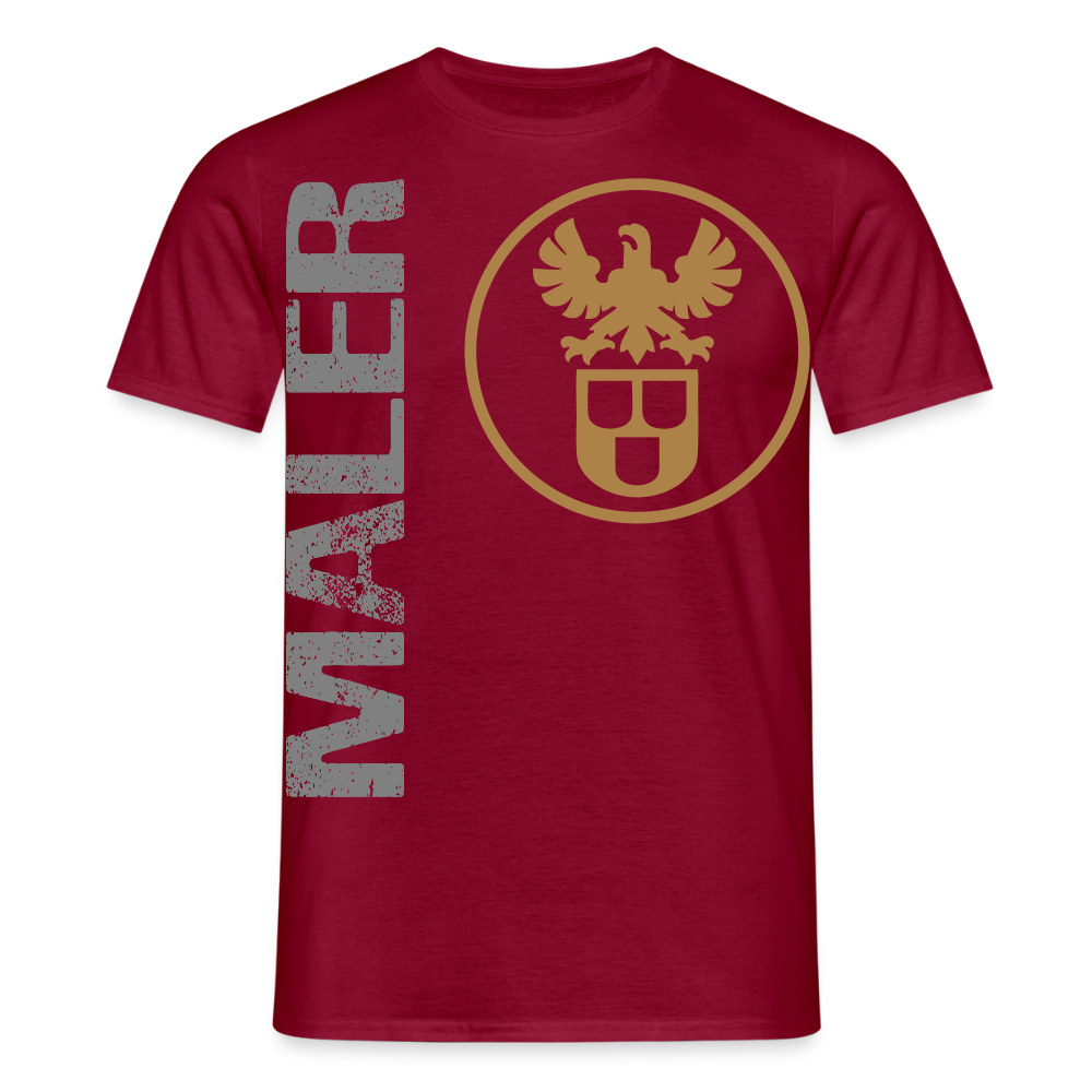 Unisex T-Shirt "Maler" Ziegelrot Männer T-Shirt
