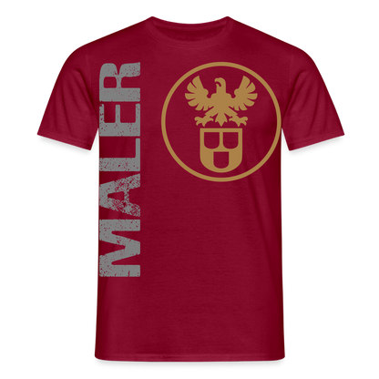 Unisex T-Shirt "Maler" Ziegelrot Männer T-Shirt