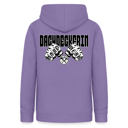 Frauen Hoodie "Dachdeckerin" (beidseitig beruckt) Lavendel Frauen Hoodie