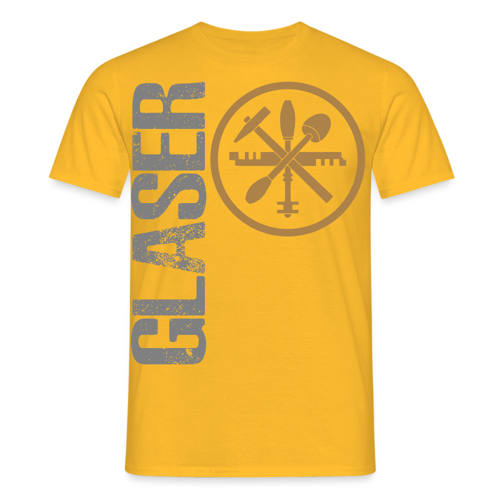 Unisex T-Shirt "Glaser" Gelb Männer T-Shirt