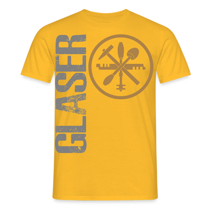 Unisex T-Shirt "Glaser" Gelb Männer T-Shirt