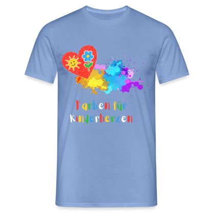 Unisex T-Shirt "Farben für Kinderherzen" carolina blue Männer T-Shirt