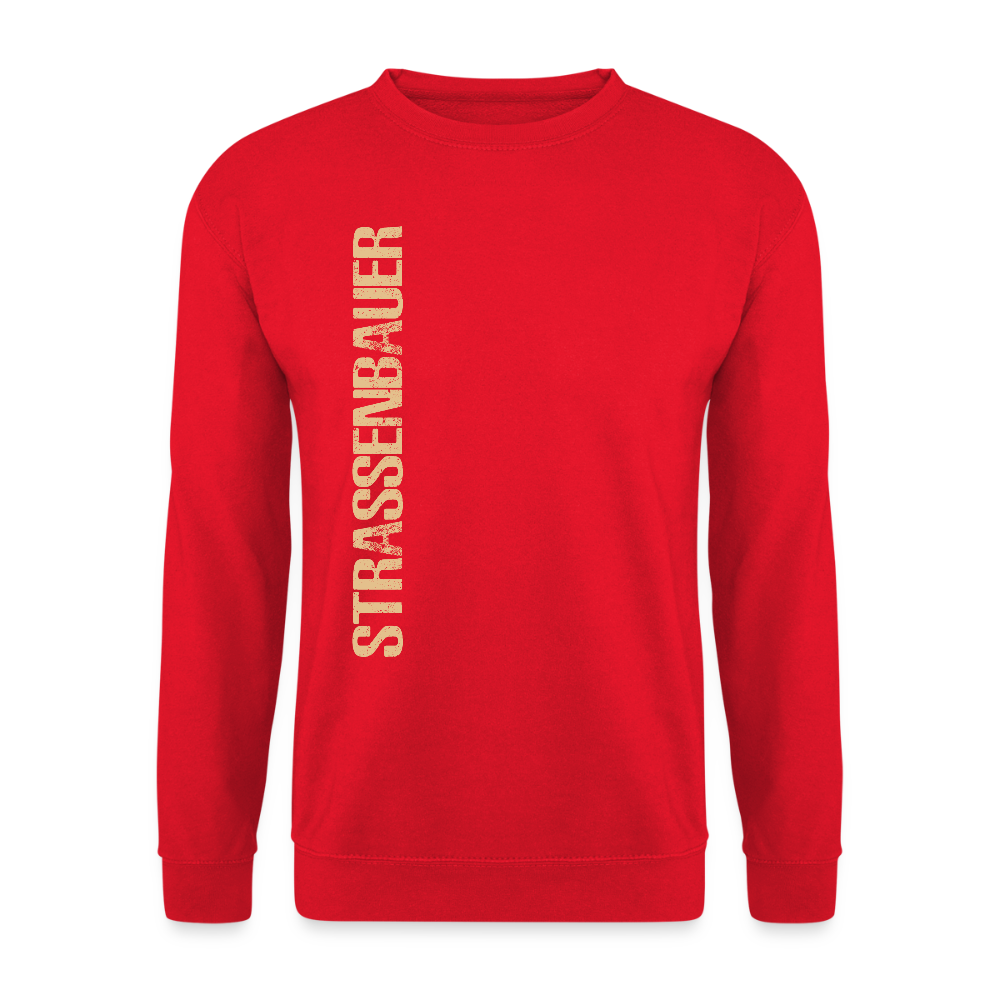Unisex Pullover "Strassenbauer" Rot Unisex Pullover