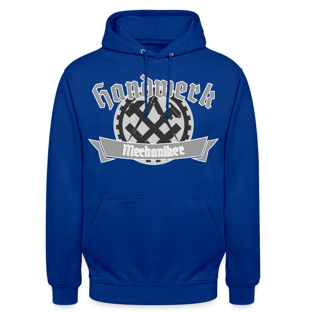 Unisex Hoodie "Mechaniker" Royalblau Unisex Hoodie