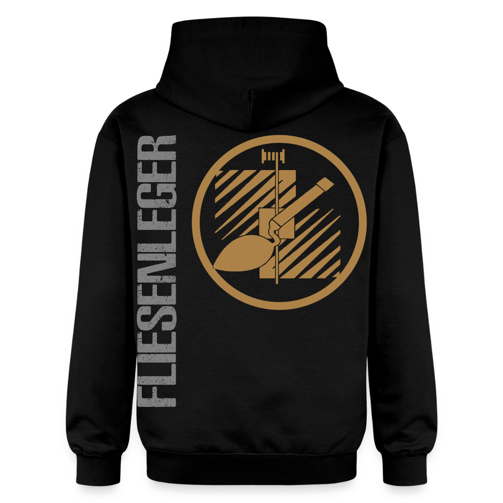 Gildan Unisex Softstyle® "Fliesenleger" Schwarz Gildan Unisex Softstyle® Midweight Hoodie