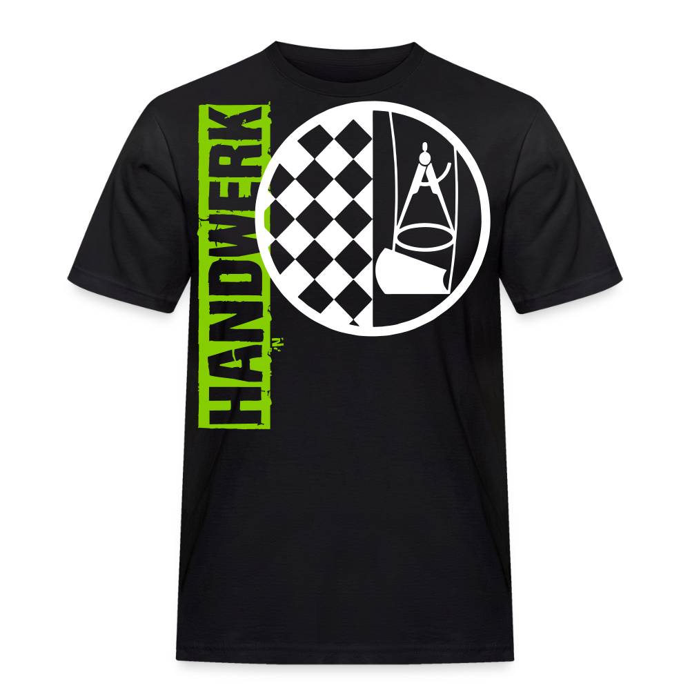Unisex Workwear T-Shirt "Bodenleger" Schwarz Männer Workwear T-Shirt