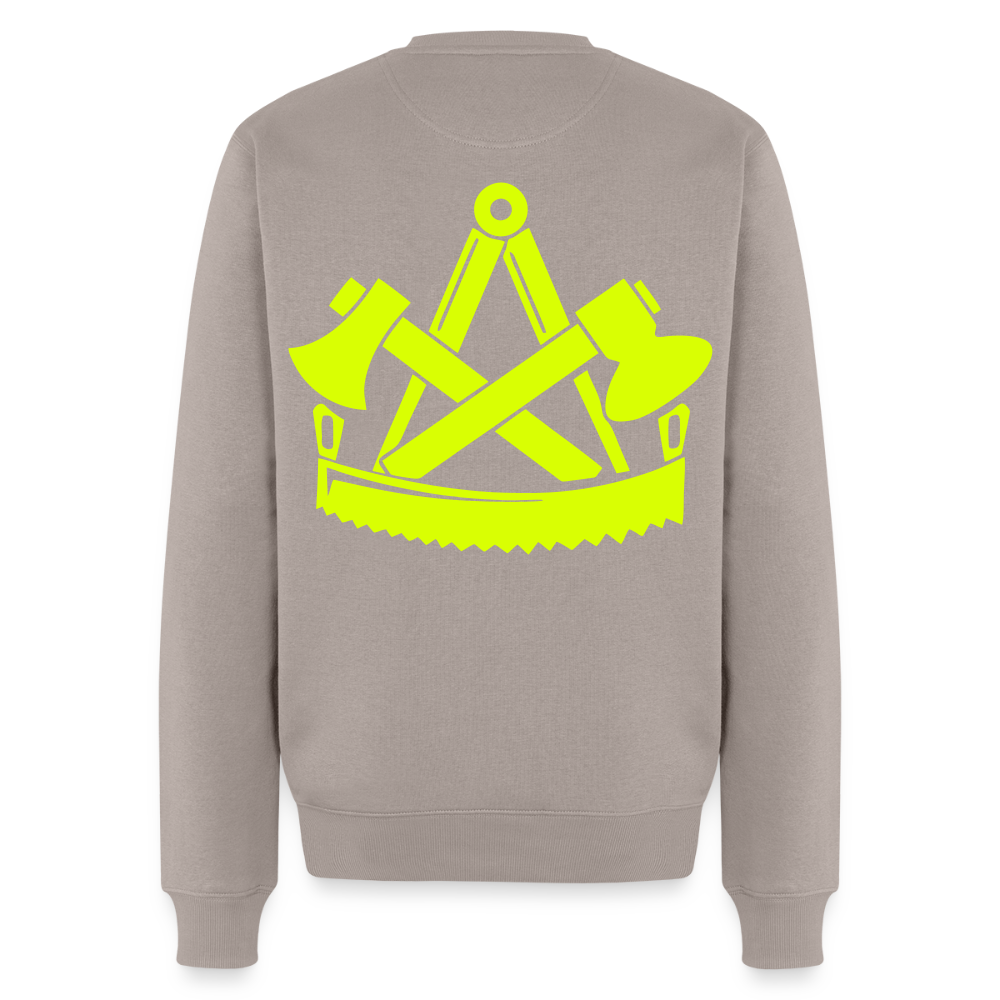 Unisex Premium Pullover "Zimmermann" neongelb Männer Premium Pullover