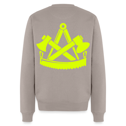 Unisex Premium Pullover "Zimmermann" neongelb Männer Premium Pullover