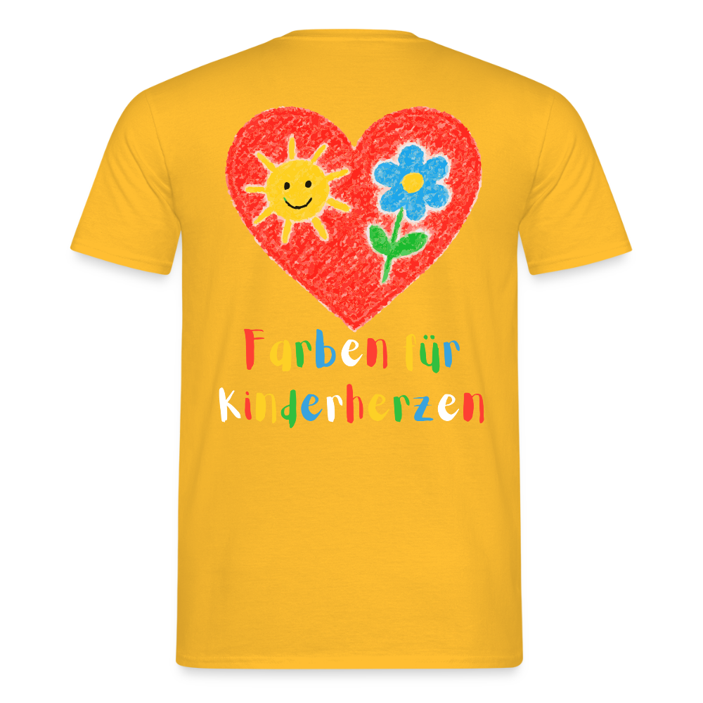 Unisex T-Shirt "Farben für Kinderherzen" (beidseitig bedruckt) Männer T-Shirt